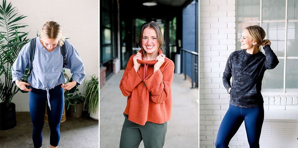 lululemon fall sweatshirts from fit foodie finds