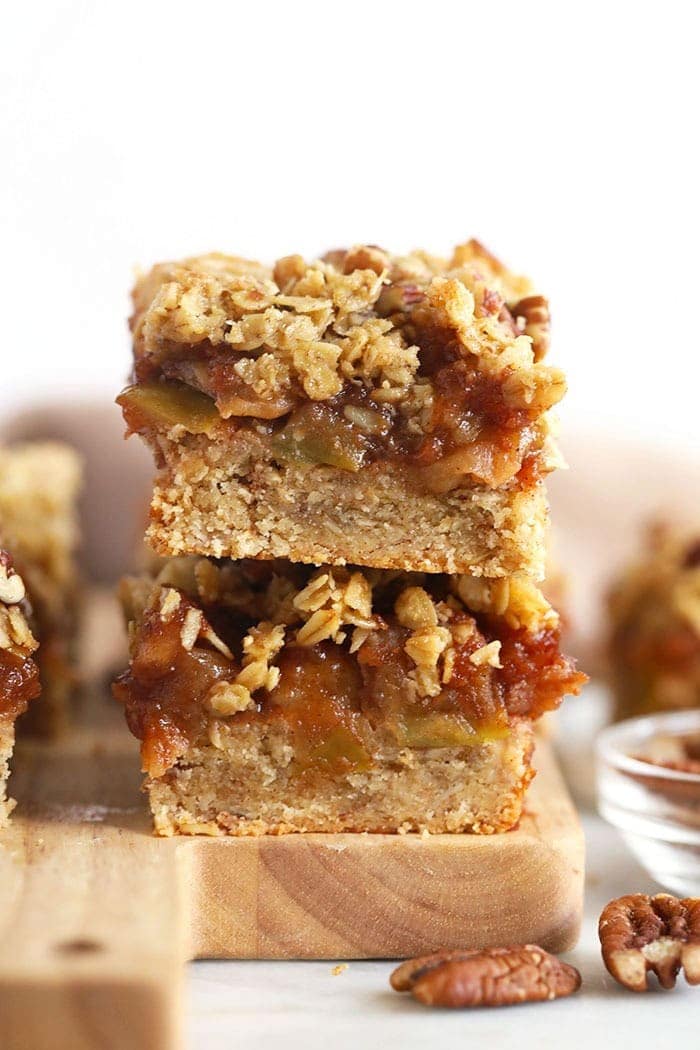 Apple Pie Bars Gluten Free Healthy Fit Foodie Finds