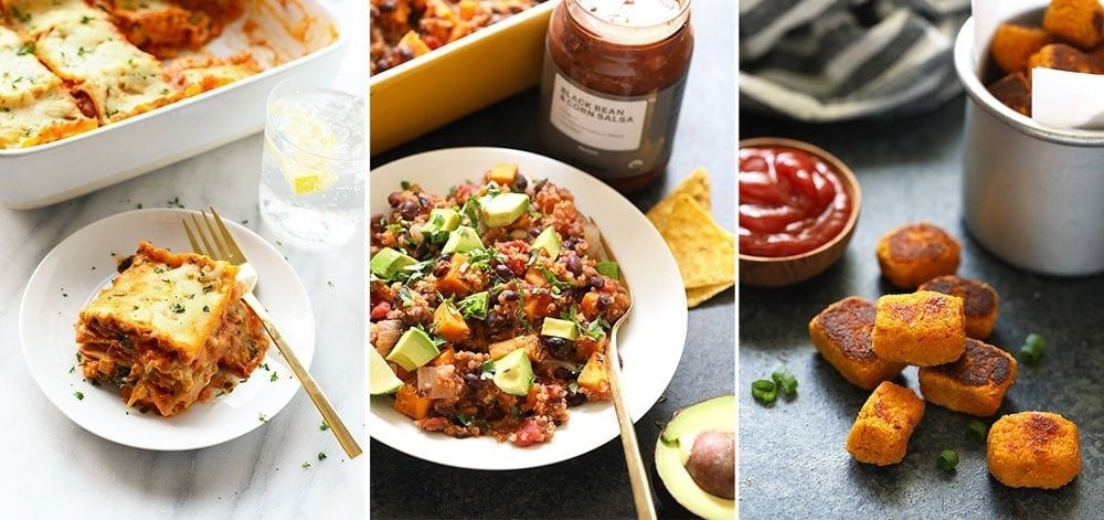 Sweet potatoes for every meal of the day (+ snacks and dessert!)! We rounded up 50 of our favorite healthy sweet potato recipes from Fit Foodie Finds (+ from some of our friends) and put them all right here for you. Different sweet potato meals!