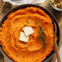 mashed sweet potatoes