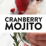 Cranberry mojito recipe.
