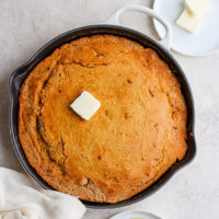 cornbread in skillet