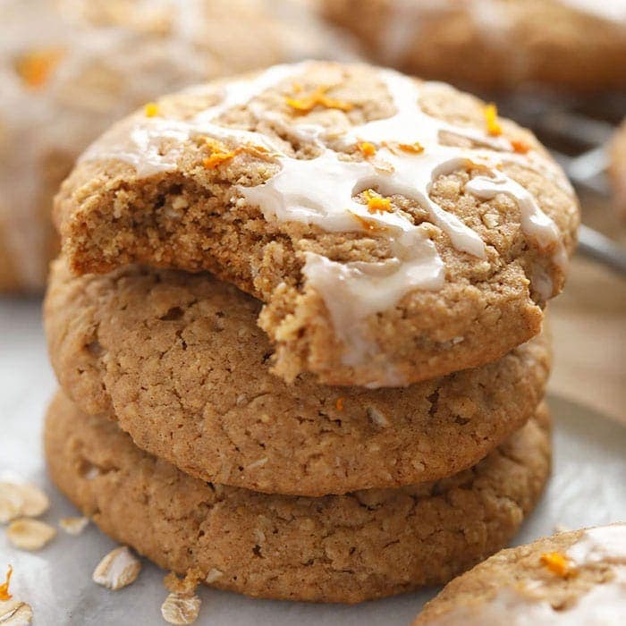 Iced Oatmeal Cookies