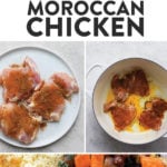 Moroccan-style chicken cooked in one pot.