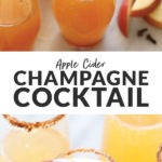 cocktail di champagne di sidro di mele