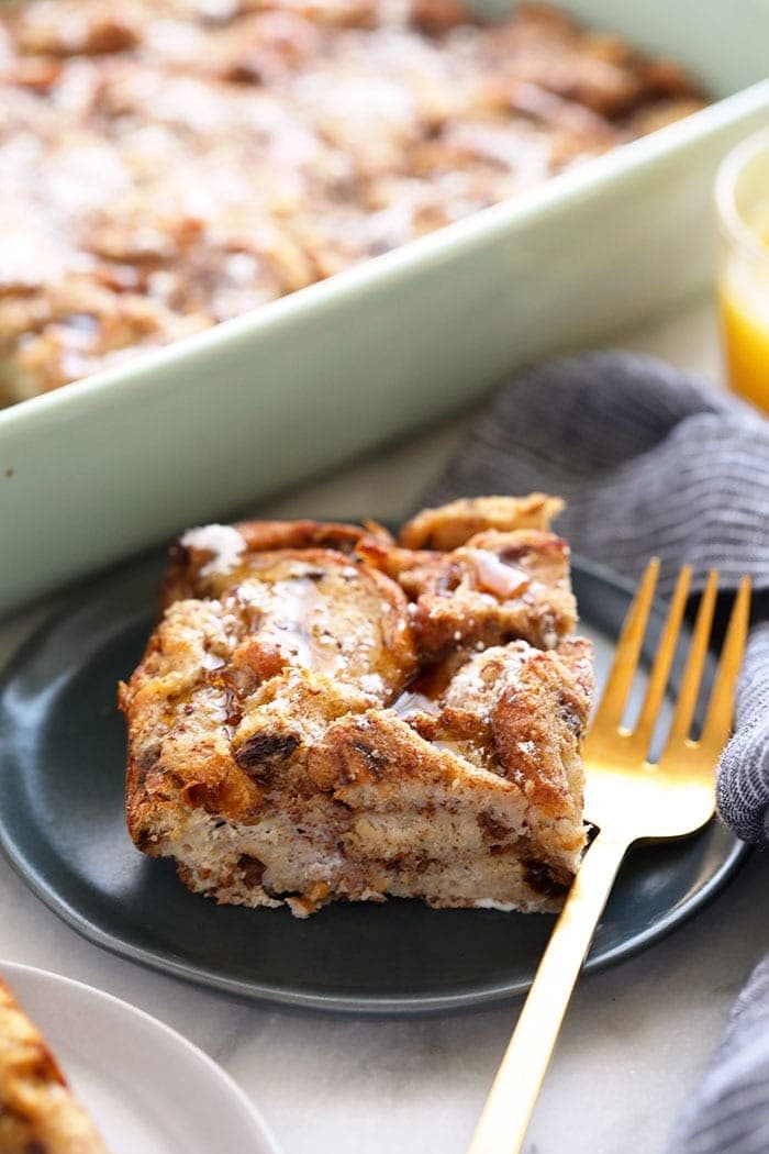 French toast bake on a plate 