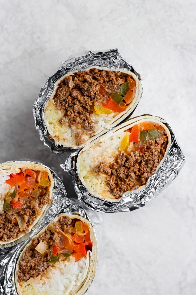 Homemade Frozen Burritos (beef burritos) Fit Foodie Finds
