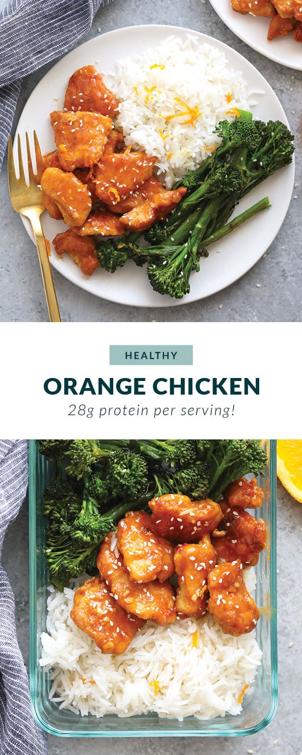 Healthy Orange Chicken (great for meal prep!) - Fit Foodie Finds