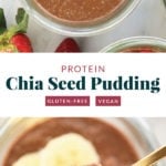 chia seed pudding, protein