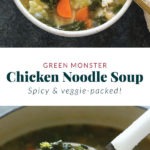 Spicy monster chicken noodle soup.