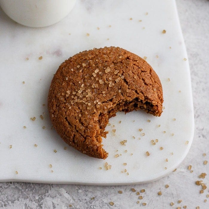 ginger cookie on plate