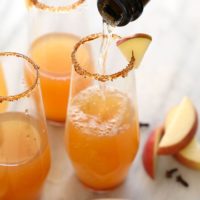Apple cider mimosa