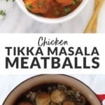 Chicken tikka masala meatballs.
