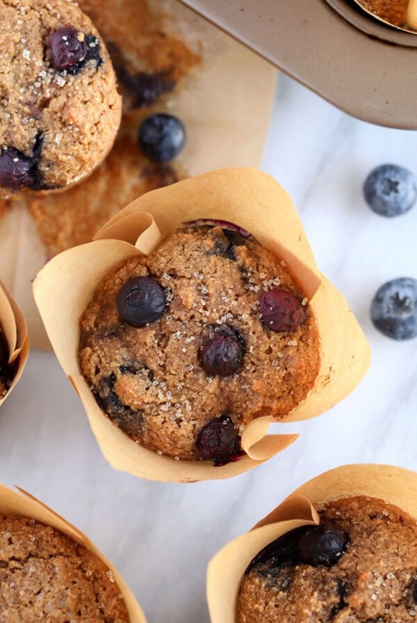 almond flour blueberry muffins