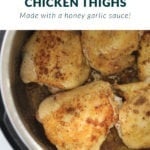 IP Honey Garlic Chicken Thighs