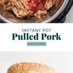 Instant pulled pork in the Instant Pot.