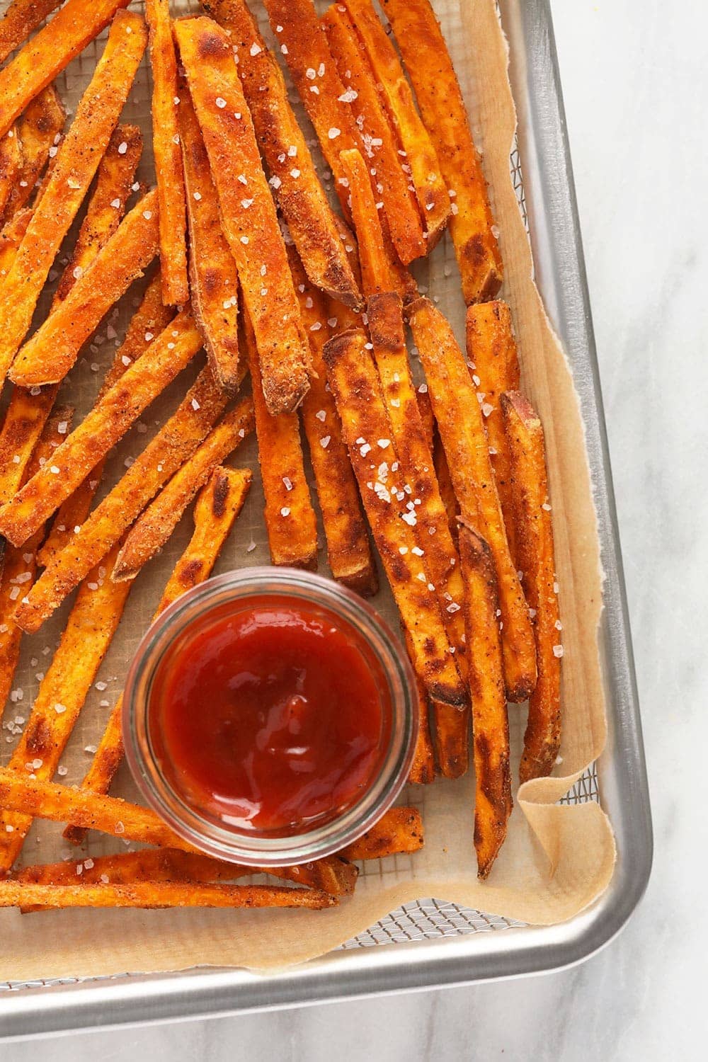 Crispy Baked Sweet Potato Fries Fit Foodie Finds