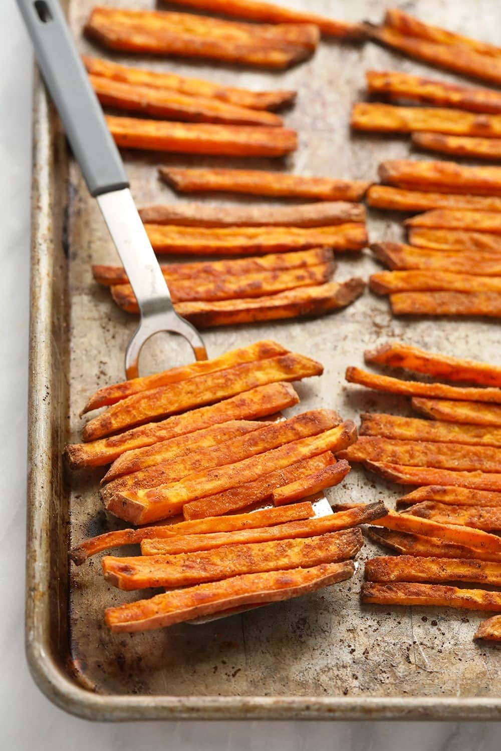 Crispy baked sweet potato fries