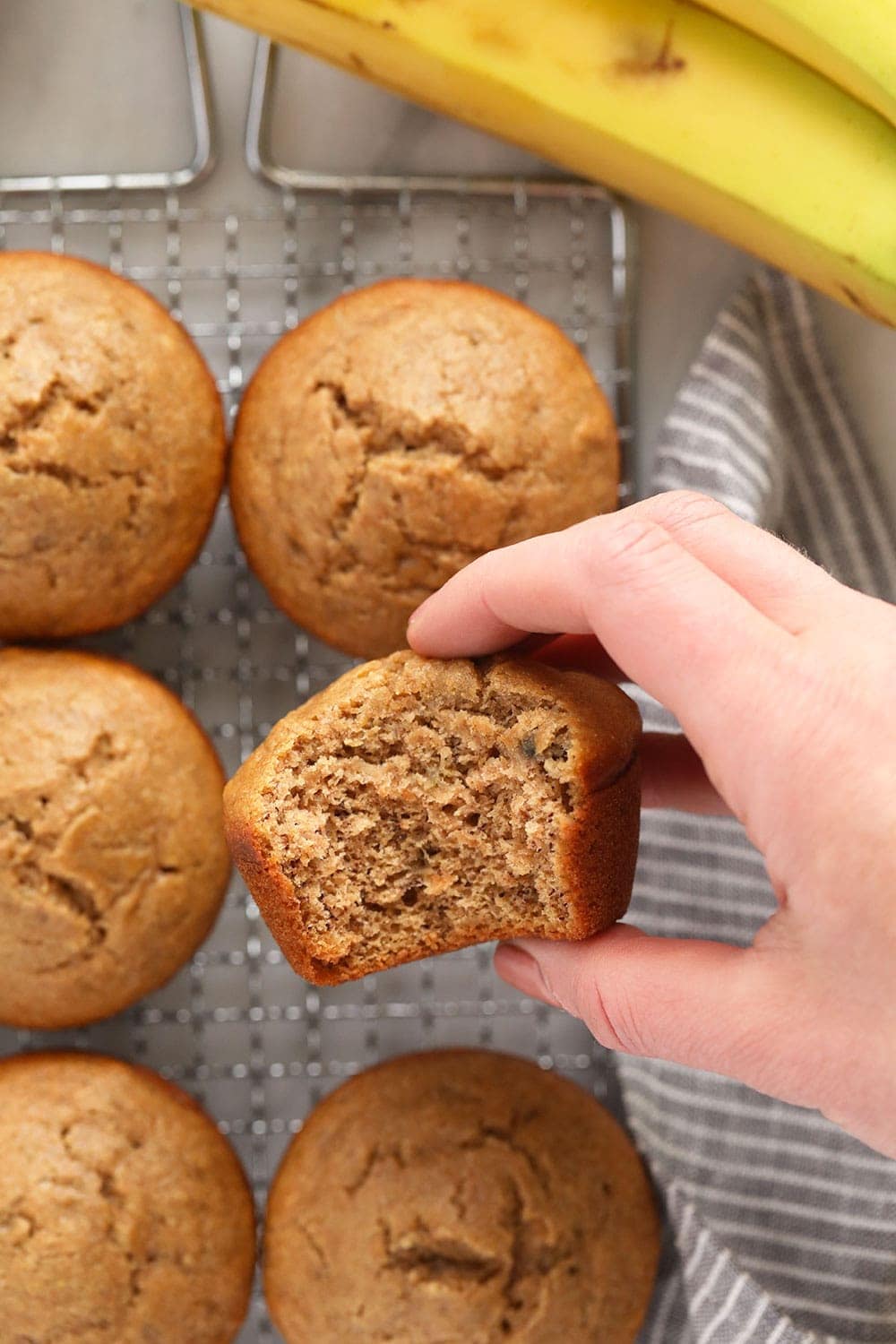 hand holding muffin