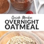 quick mocha overnight oats
