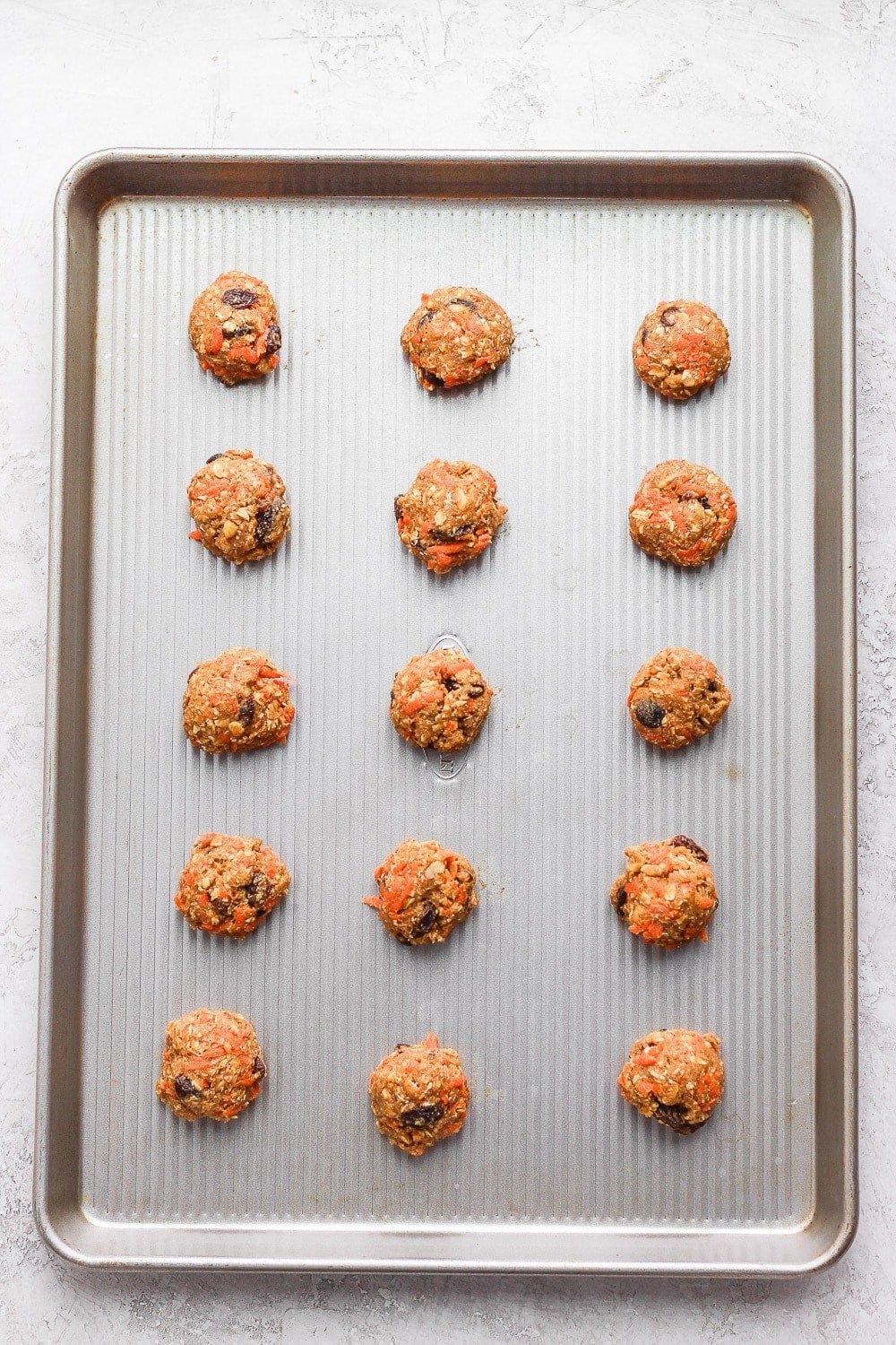 Carrot cake cookies rolled into balls.