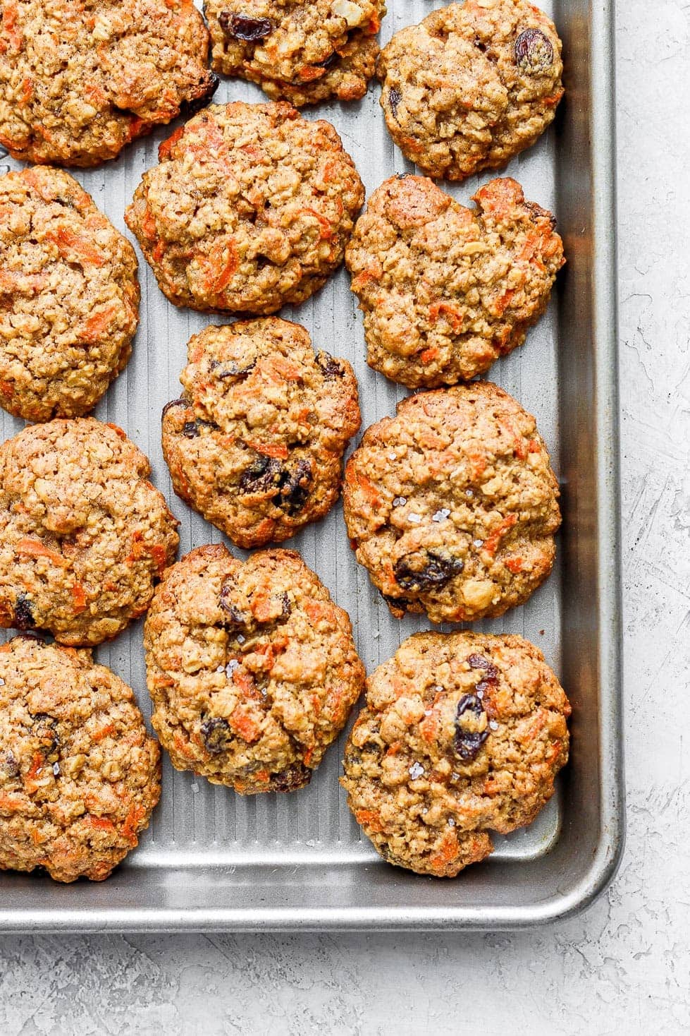 Cinnamon Raisin Oatmeal Cookies Recipe Oatmeal Carrot Cake Cookies Healthy Fit Foodie Finds