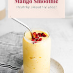 Healthy smoothie idea featuring mango.