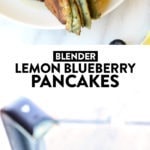 blender lemon blueberry pancakes
