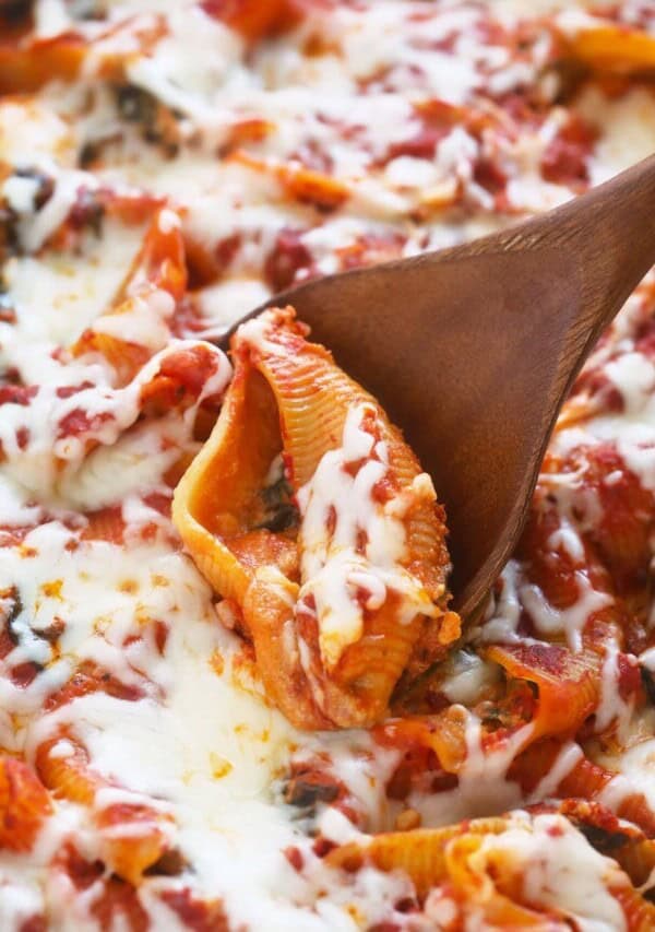 stuffed shells in dish