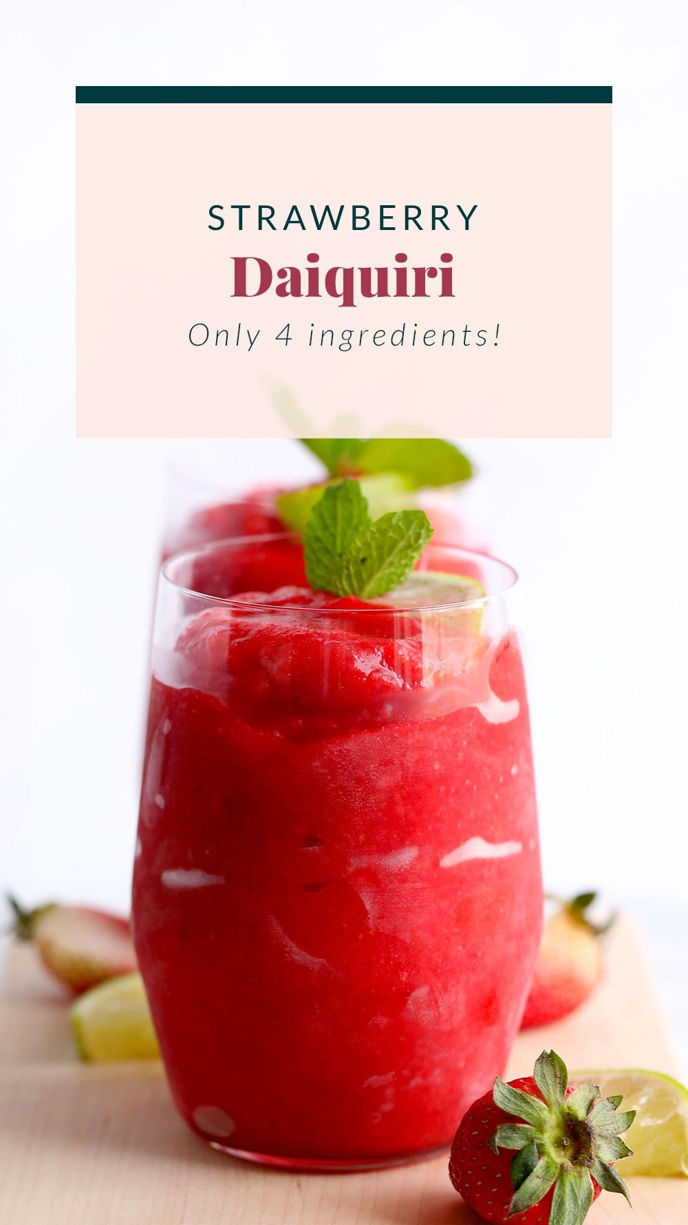 Easy Strawberry Daiquiri Recipe Fit Foodie Finds   Daqpin 