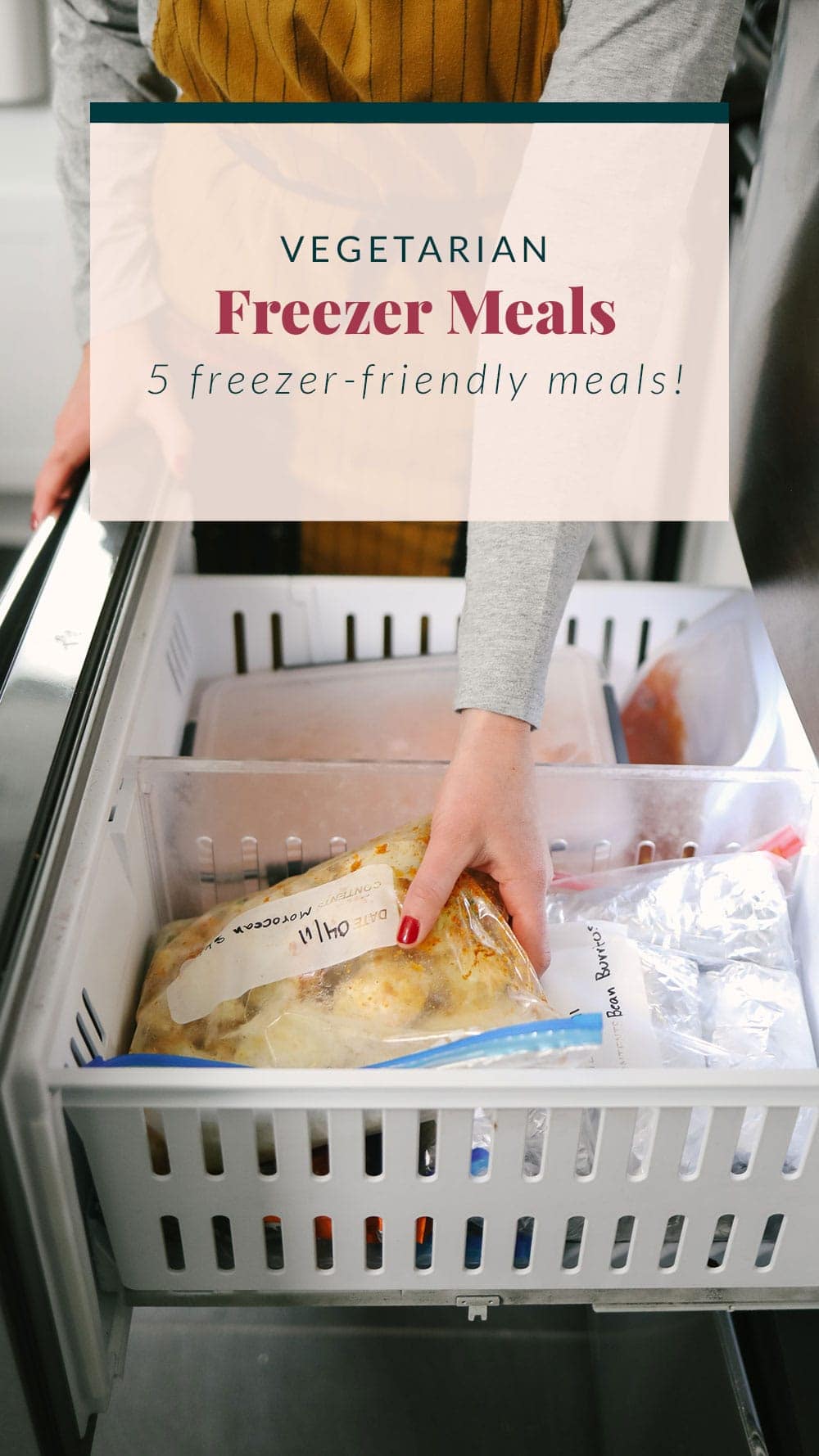 Vegetarian Freezer Meals (+ Grocery List!) - Fit Foodie Finds