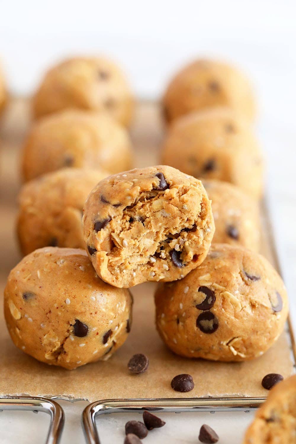 Peanut Butter Protein Balls (No Food Processor!) - Fit Foodie Finds