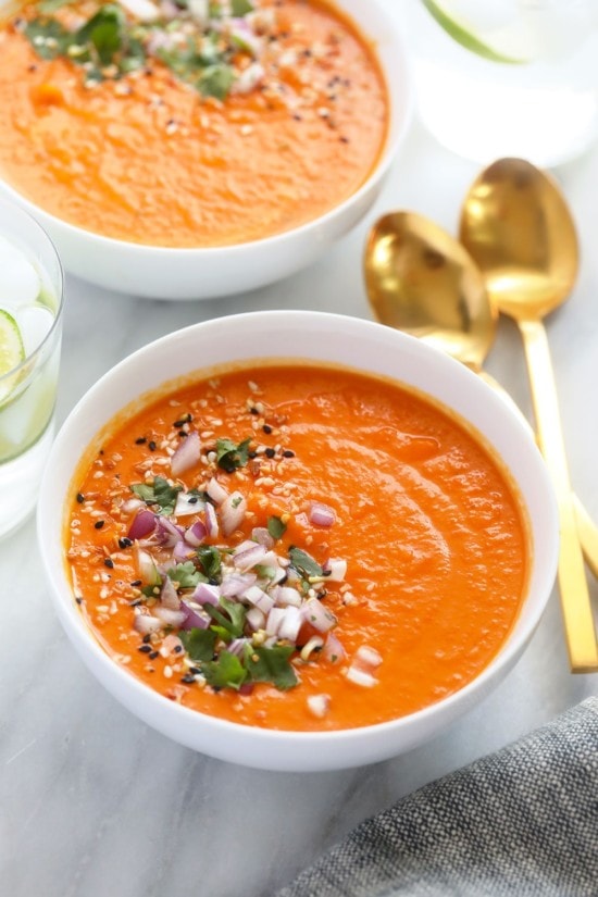 Instant Pot Sweet Potato Curry Soup - Fit Foodie Finds