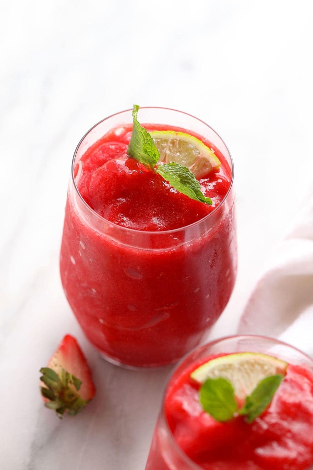 Strawberry Daiquiri Recipe (no refined sugar!) - Fit Foodie Finds