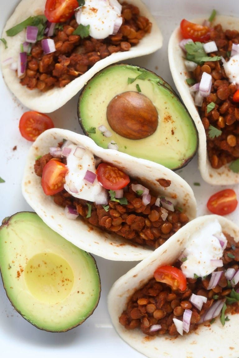 Instant Pot Lentil Tacos - Fit Foodie Finds