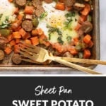 sheet pan sweet potato hash pin