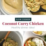 Step by step photos on how to make coconut curry chicken