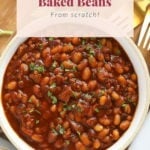 Instant Pot baked beans made from scratch.