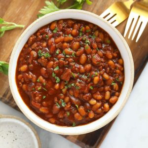 Instant Pot Baked Beans (Ready in ONE HOUR!) - Fit Foodie Finds