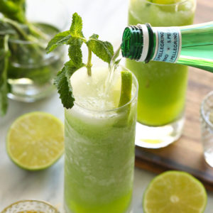 Frozen Mojitos (made with real mint!) - Fit Foodie Finds