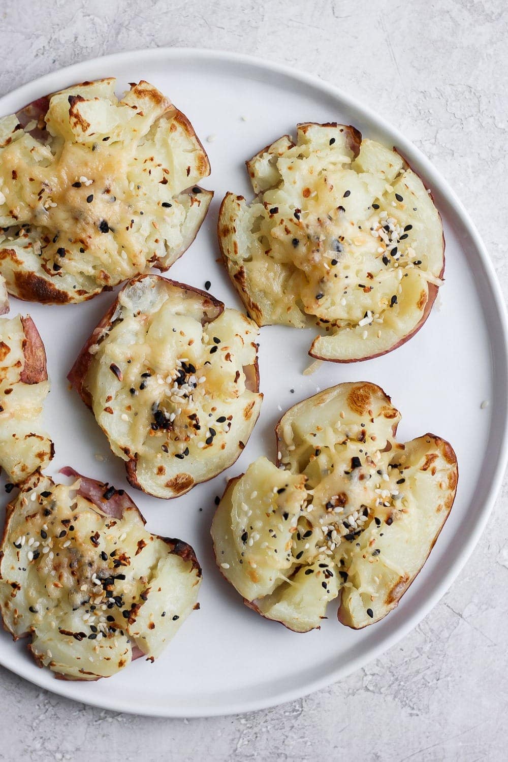 Smashed Potatoes (Baked or Grilled!) - Fit Foodie Finds