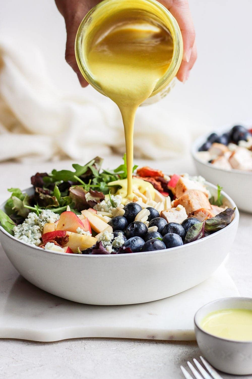 BBQ Chicken Chopped Salad with Honey Mustard Vinaigrette