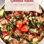 strawberry quinoa salad perfect summer salad.