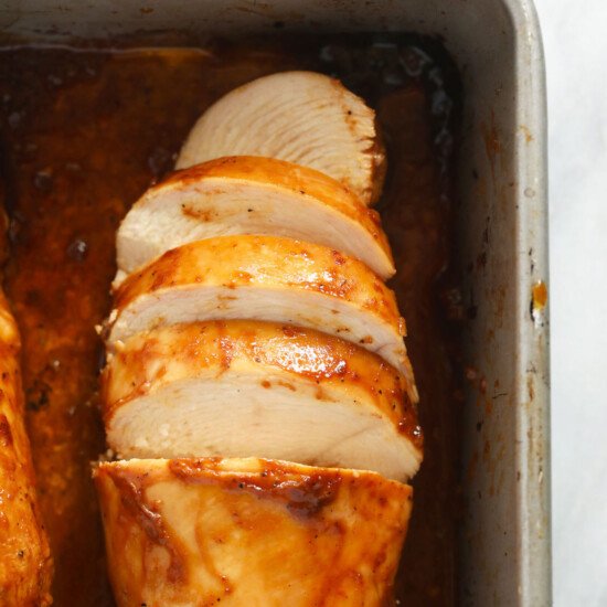 BBQ chicken breast marinating