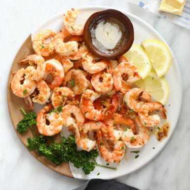Garlic Butter Shrimp (5 ingredients!) - Fit Foodie Finds