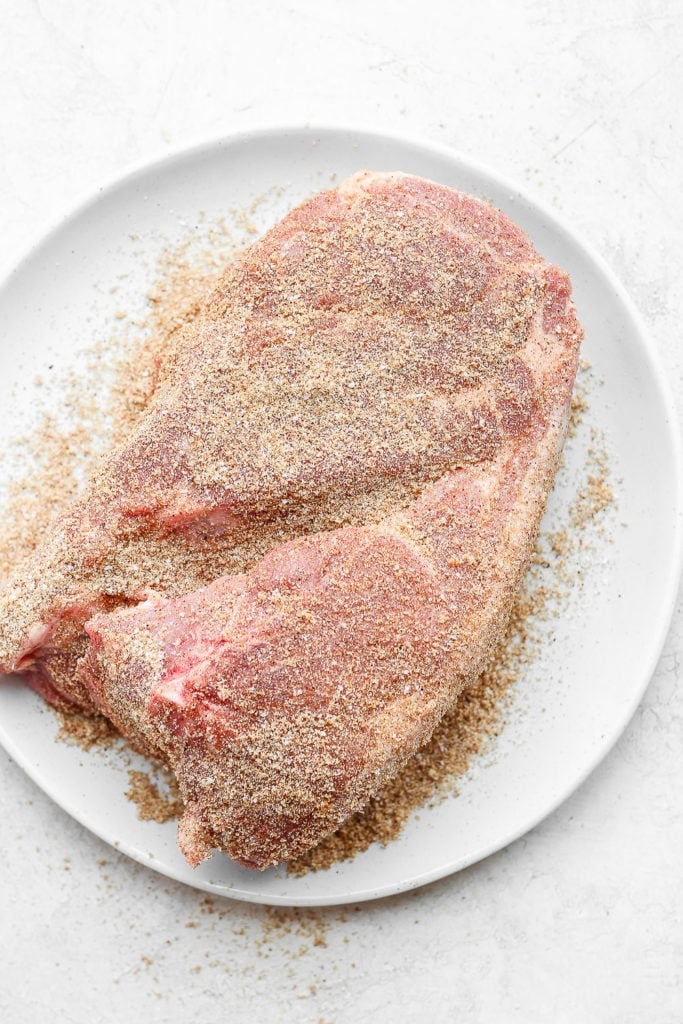 pork shoulder with seasonings
