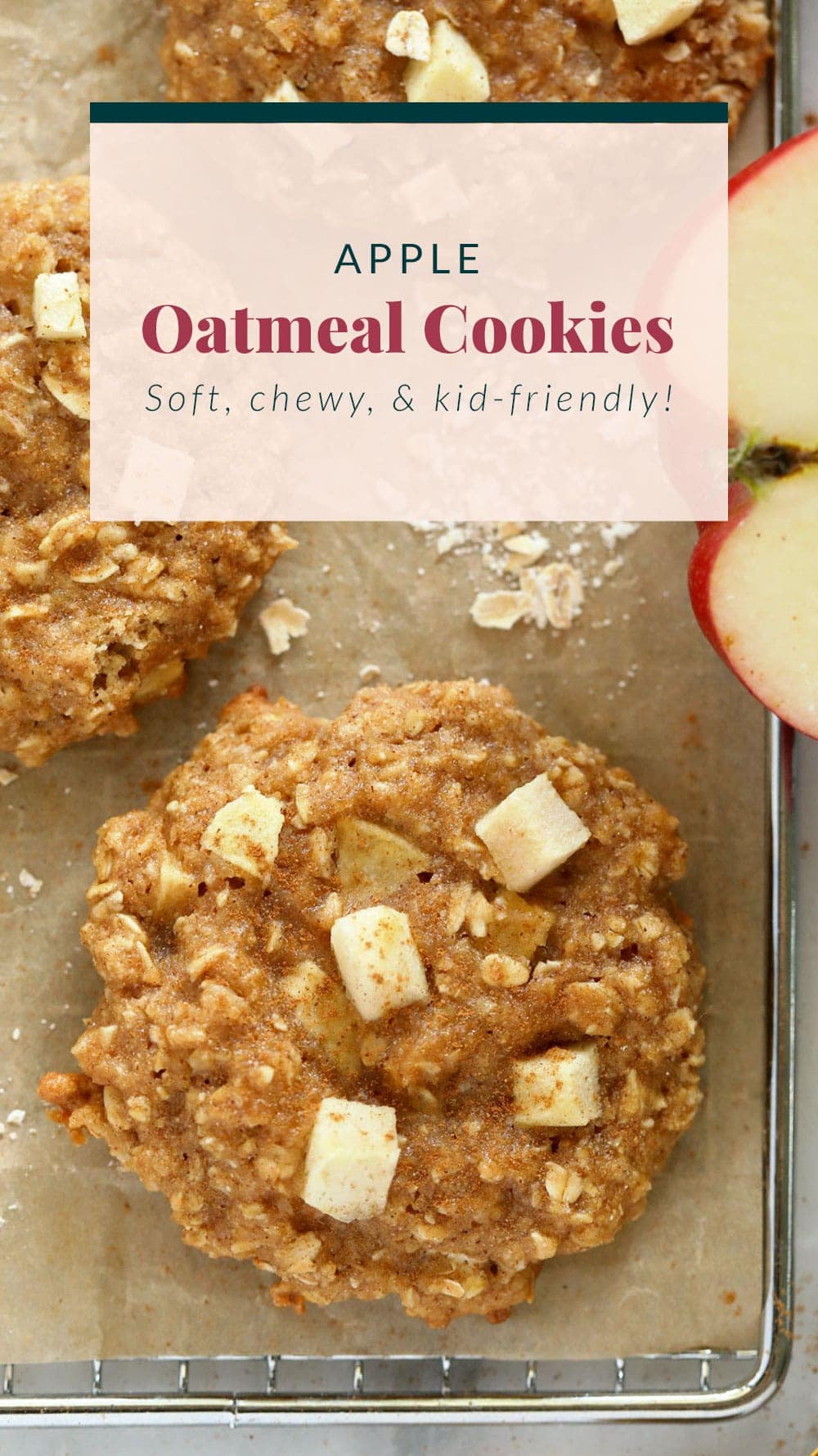 Apple Oatmeal Cookies (Soft & Chewy!) - Fit Foodie Finds