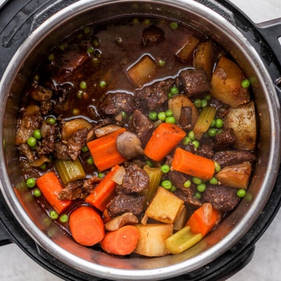 instant pot beef stew with vegetables