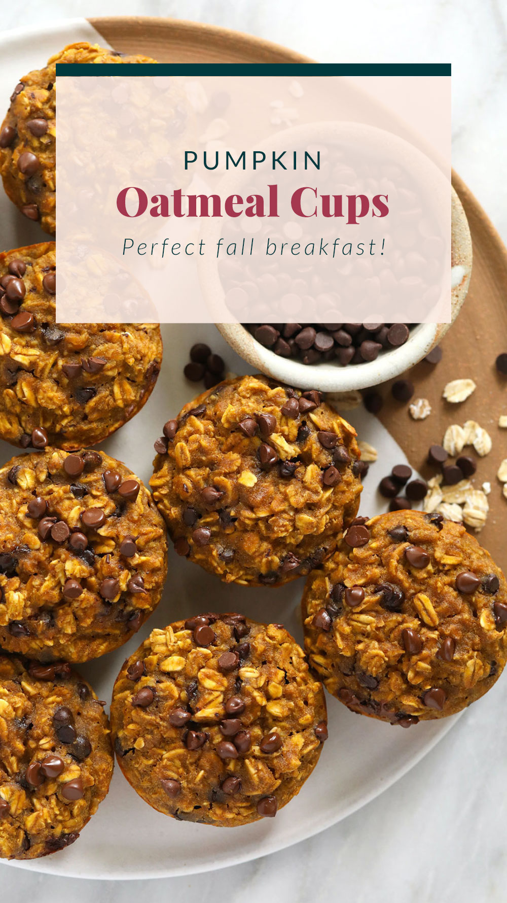 Pumpkin Baked Oatmeal Cups (Healthy!) - Fit Foodie Finds