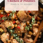 skillet chicken and potatoes